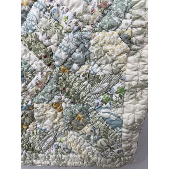 LL‎ Bean Quilted Floral Cottage Country Patchwork Pillow Sham STANDARD SIZE - Picture 5 of 9